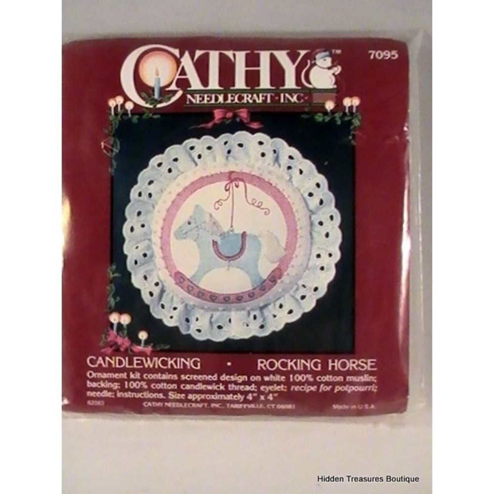 "Rocking Horse" Ornament Candlewicking by Cathy Needlecraft Inc #7095